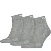 Puma Strumpor 3P Cushioned Quarter Sock Grå Strl 35/38