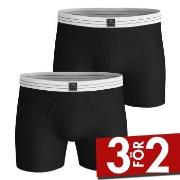 Björn Borg Kalsonger 2P Cotton Stretch Rib Boxer Svart bomull Medium H...