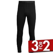 Dovre Long Johns Svart bomull Small Herr