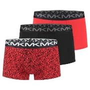 Michael Kors Kalsonger 3P Stretch Factor Trunks Röd bomull Small Herr