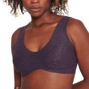 Sloggi BH ZERO Feel Lace 2.0 Bralette Mörklila Small Dam