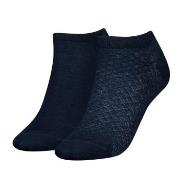 Tommy Hilfiger Strumpor 2P Women Diamond Sneaker Socks Marin Strl 39/4...