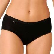 Sloggi Trosor 2P Basic Plus Midi Briefs Svart bomull 38 Dam