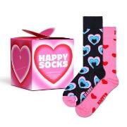 Happy socks Strumpor 2P Valentine Gift Set Rosa Mönstrad bomull Strl 4...