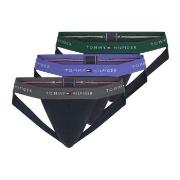 Tommy Hilfiger Kalsonger 3P WB Jockstrap Flerfärgad ekologisk bomull L...