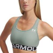 Under Armour BH Mid Branded Sport Bra Grå polyester Small Dam