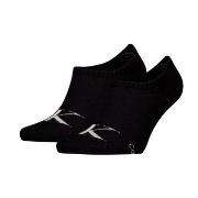 Calvin Klein Strumpor 2P Monogram High Cut Footie Socks Svart Strl 39/...