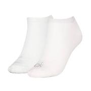 Calvin Klein Strumpor 2P Shiny Logo Sneaker Socks Vit Strl 39/42 Dam