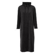 Damella Velour Cosy Dress Svart Small Dam