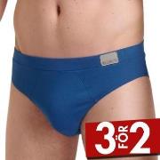 Sloggi Kalsonger 2P For Men GO Natural Brief Blå bomull Small Herr