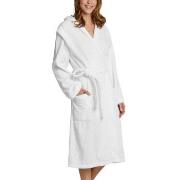 Schiesser Essentials Bathrobe With Hood Vit bomull Small Dam