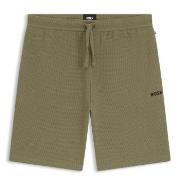 BOSS Waffle Nightwear Shorts Ljusgrön Small Herr