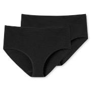 Schiesser Trosor 2P 95-5 Organic Cotton Midi Briefs Svart bomull Small...