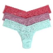 Hanky Panky Trosor 6P Low Rise Lace Thong Blå/Lila nylon One Size Dam