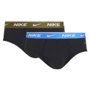 Nike Kalsonger 2P Everyday Cotton Stretch Briefs Svart/Blå bomull Smal...