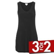 Damella Bamboo Nightdress Svart Bambu Small Dam