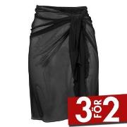Damella Greta Basic Mesh Sarong Svart One Size Dam