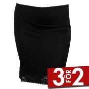 Damella Waist Slip 45 cm Svart viskos 38 Dam