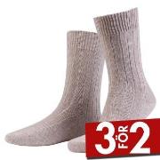 Amanda Christensen Strumpor 3P Supreme Wool Sock Gråmelerad Strl 39/42