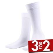 Amanda Christensen Strumpor 3P True Combed Cotton Sock Vit Strl 43/46