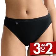 Sloggi Trosor 3P Basic Tai Multi Svart bomull 38 Dam