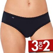 Sloggi Trosor 3P 24 7 Cotton Lace Hipster Svart bomull 38 Dam