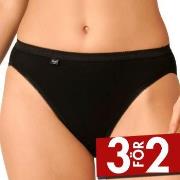 Sloggi Trosor Basic Tai Svart bomull 38 Dam