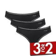 Sloggi Trosor 3P GO Crush Mini Briefs Svart bomull Small Dam