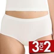 Sloggi Trosor 2P GO Sense High Waist Briefs Elfenben modal Small Dam