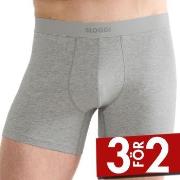 Sloggi Kalsonger 2P Men Ever Ease Shorts Ljusgrå bomull Small Herr