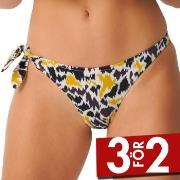 Sloggi Shore Fancy Guppy Bikini Brazilian Brief Svart/Gul Small Dam