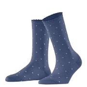 Falke Strumpor Spike Dot Women Socks Mörkblå bomull Strl 39/42 Dam