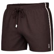 BOSS Badbyxor Iconic Swimshorts Mörkbrun polyester Medium Herr