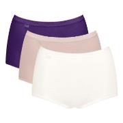 Sloggi Trosor 3P Basic Plus Maxi Colored D1 Rosa/Lila bomull 38 Dam
