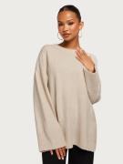 Only - Stickade tröjor - Pumice Stone - Onllouise L/S Long Pullover Ex...