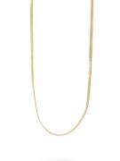 Muli Collection - Halsband - Guld - Thin snake Chain Necklace - Smycke...
