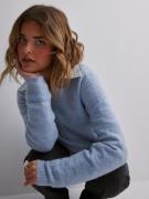Selected Femme - Stickade tröjor - Cashmere Blue Melange - Slflulu Ls ...