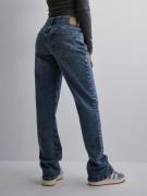 Pieces - Straight jeans - Medium Blue Denim - Pckelly Mw Straight Jean...