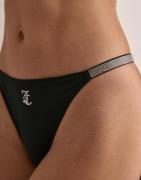 Juicy Couture - Multi/Mönstrad - Diamante Tape Logo Thong 2 Pack