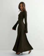 Vero Moda - Brun - Vmclarisa Ls Wide O-Nck Ankle Dress