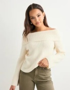 Vero Moda - Vit - Vmaries Ls Offshoulder Pullover Bf