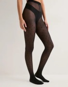 Pieces - Svart - Pcnew Nikoline 20 Den Dot Tights No
