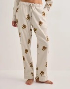 Hunkemöller - Beige - Pant Flannel Straight Bear