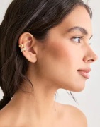 Pilgrim - Guld - Hudsyn Ear Cuff, 2-in-1 Set