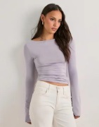 Nelly - Lila - Ultra Soft Boat Neck Top
