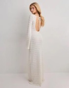 Nelly - Vit - Crochet Maxi Dress