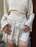 Nelly - Champagne - Sassy Lace Shorts