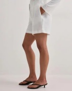 Only - Vit - Onlita Hw Linen Look Shorts Tlr