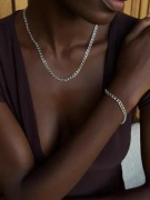 Muli Collection - Silver - Thin Bismarck Necklace