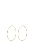Sanne X-Large Hoop Earrings Gold-Plated Accessories Jewellery Earrings...